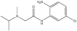 N-(2-amino-5-chlorophenyl)-2-[isopropyl(methyl)amino]acetamide 结构式