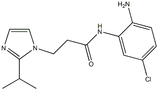 N-(2-amino-5-chlorophenyl)-3-[2-(propan-2-yl)-1H-imidazol-1-yl]propanamide 结构式