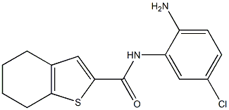 N-(2-amino-5-chlorophenyl)-4,5,6,7-tetrahydro-1-benzothiophene-2-carboxamide 结构式