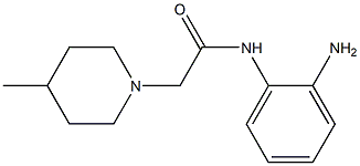 N-(2-aminophenyl)-2-(4-methylpiperidin-1-yl)acetamide 结构式