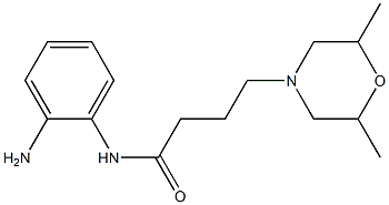 N-(2-aminophenyl)-4-(2,6-dimethylmorpholin-4-yl)butanamide 结构式