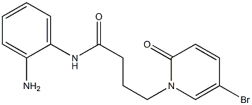 N-(2-aminophenyl)-4-(5-bromo-2-oxo-1,2-dihydropyridin-1-yl)butanamide 结构式