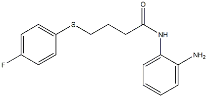 N-(2-aminophenyl)-4-[(4-fluorophenyl)sulfanyl]butanamide 结构式