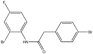 N-(2-bromo-4-fluorophenyl)-2-(4-bromophenyl)acetamide 结构式