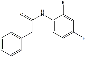 N-(2-bromo-4-fluorophenyl)-2-phenylacetamide 结构式