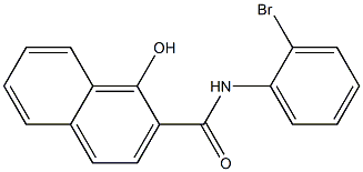 N-(2-bromophenyl)-1-hydroxynaphthalene-2-carboxamide 结构式