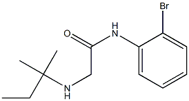 N-(2-bromophenyl)-2-[(2-methylbutan-2-yl)amino]acetamide 结构式