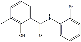 N-(2-bromophenyl)-2-hydroxy-3-methylbenzamide 结构式