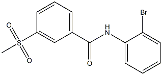 N-(2-bromophenyl)-3-methanesulfonylbenzamide 结构式