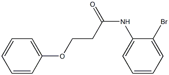 N-(2-bromophenyl)-3-phenoxypropanamide 结构式