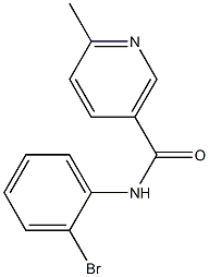 N-(2-bromophenyl)-6-methylnicotinamide 结构式