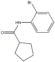 N-(2-bromophenyl)cyclopentanecarboxamide 结构式