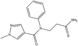 N-(2-carbamothioylethyl)-1-methyl-N-phenyl-1H-pyrazole-4-carboxamide 结构式