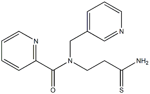 N-(2-carbamothioylethyl)-N-(pyridin-3-ylmethyl)pyridine-2-carboxamide 结构式