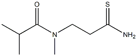 N-(2-carbamothioylethyl)-N,2-dimethylpropanamide 结构式