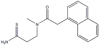 N-(2-carbamothioylethyl)-N-methyl-2-(naphthalen-1-yl)acetamide 结构式