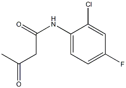 N-(2-chloro-4-fluorophenyl)-3-oxobutanamide 结构式