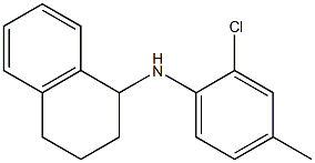 N-(2-chloro-4-methylphenyl)-1,2,3,4-tetrahydronaphthalen-1-amine 结构式