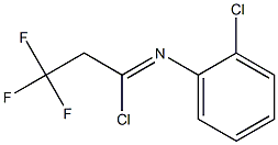 N-(2-chlorophenyl)-2,2,2-trifluoroethanecarbonimidoyl chloride 结构式