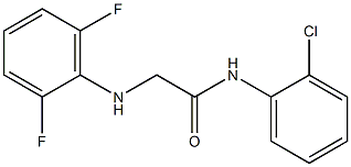 N-(2-chlorophenyl)-2-[(2,6-difluorophenyl)amino]acetamide 结构式