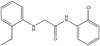 N-(2-chlorophenyl)-2-[(2-ethylphenyl)amino]acetamide 结构式