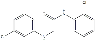 N-(2-chlorophenyl)-2-[(3-chlorophenyl)amino]acetamide 结构式