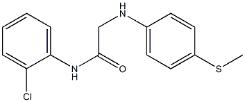 N-(2-chlorophenyl)-2-{[4-(methylsulfanyl)phenyl]amino}acetamide 结构式