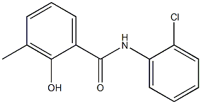 N-(2-chlorophenyl)-2-hydroxy-3-methylbenzamide 结构式