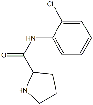 N-(2-chlorophenyl)pyrrolidine-2-carboxamide 结构式