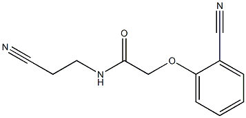 N-(2-cyanoethyl)-2-(2-cyanophenoxy)acetamide 结构式