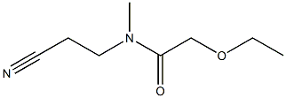 N-(2-cyanoethyl)-2-ethoxy-N-methylacetamide 结构式