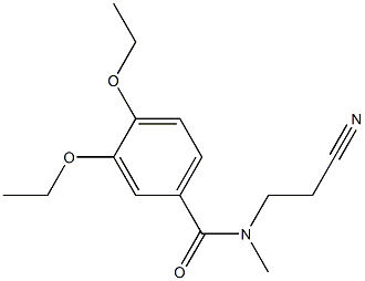 N-(2-cyanoethyl)-3,4-diethoxy-N-methylbenzamide 结构式