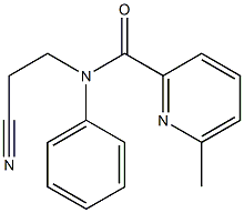 N-(2-cyanoethyl)-6-methyl-N-phenylpyridine-2-carboxamide 结构式