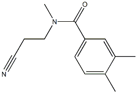 N-(2-cyanoethyl)-N,3,4-trimethylbenzamide 结构式