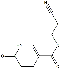 N-(2-cyanoethyl)-N-methyl-6-oxo-1,6-dihydropyridine-3-carboxamide 结构式