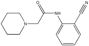 N-(2-cyanophenyl)-2-(piperidin-1-yl)acetamide 结构式