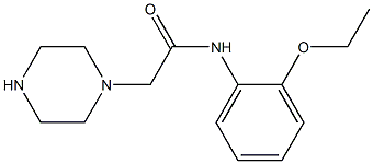 N-(2-ethoxyphenyl)-2-(piperazin-1-yl)acetamide 结构式