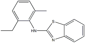 N-(2-ethyl-6-methylphenyl)-1,3-benzothiazol-2-amine 结构式