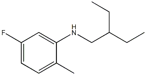 N-(2-ethylbutyl)-5-fluoro-2-methylaniline 结构式