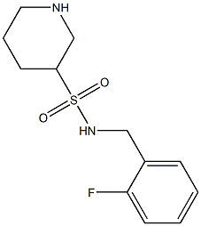 N-(2-fluorobenzyl)piperidine-3-sulfonamide 结构式