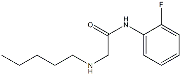 N-(2-fluorophenyl)-2-(pentylamino)acetamide 结构式