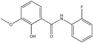 N-(2-fluorophenyl)-2-hydroxy-3-methoxybenzamide 结构式