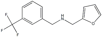 N-(2-furylmethyl)-N-[3-(trifluoromethyl)benzyl]amine 结构式