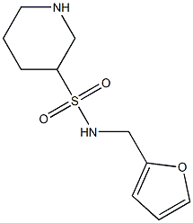 N-(2-furylmethyl)piperidine-3-sulfonamide 结构式
