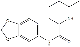 N-(2H-1,3-benzodioxol-5-yl)-6-methylpiperidine-2-carboxamide 结构式