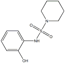 N-(2-hydroxyphenyl)piperidine-1-sulfonamide 结构式