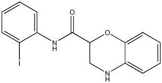 N-(2-iodophenyl)-3,4-dihydro-2H-1,4-benzoxazine-2-carboxamide 结构式