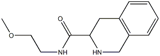 N-(2-methoxyethyl)-1,2,3,4-tetrahydroisoquinoline-3-carboxamide 结构式