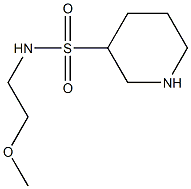 N-(2-methoxyethyl)piperidine-3-sulfonamide 结构式