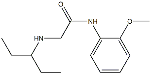 N-(2-methoxyphenyl)-2-(pentan-3-ylamino)acetamide 结构式